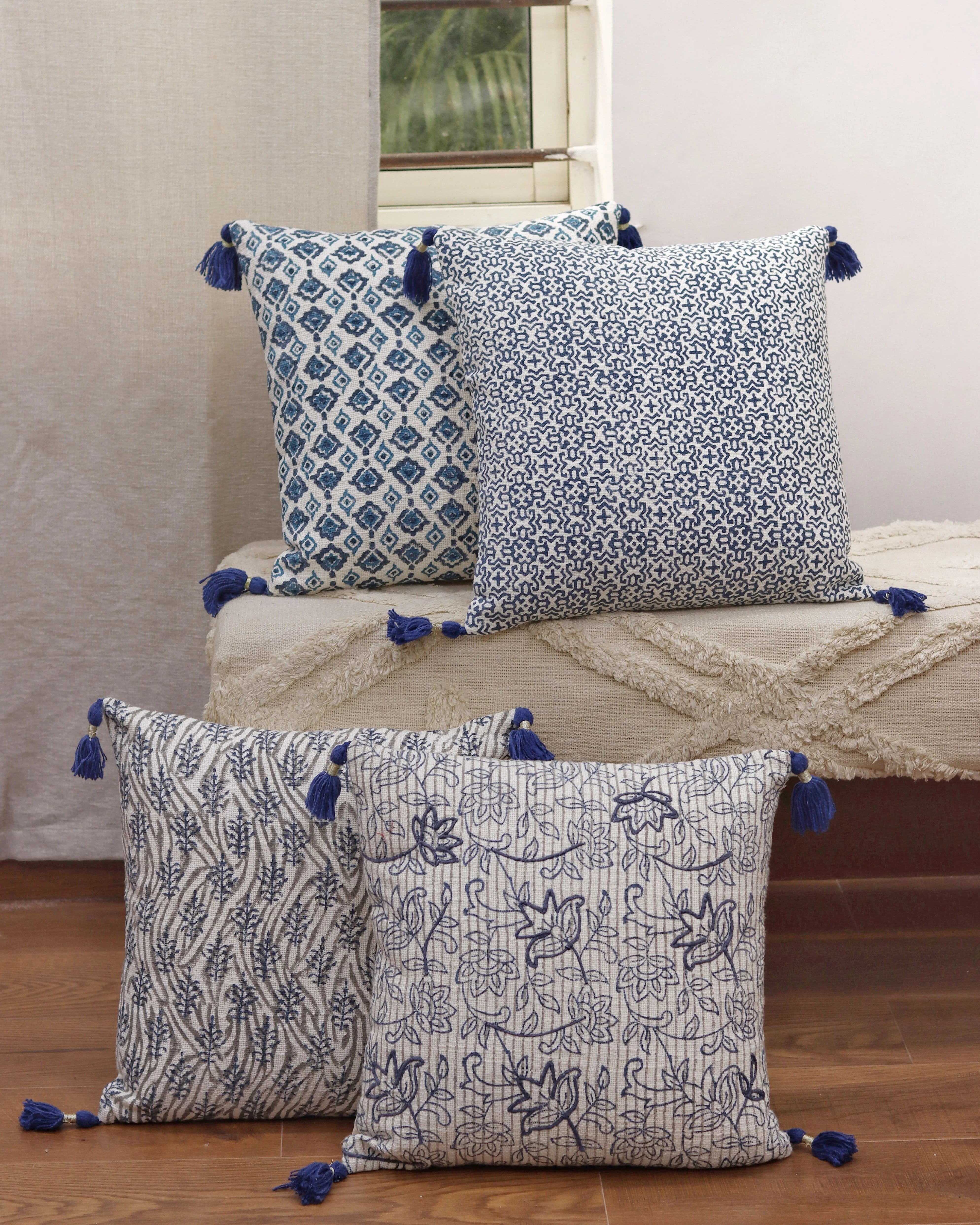 Hand Block Printed Cushion Cover