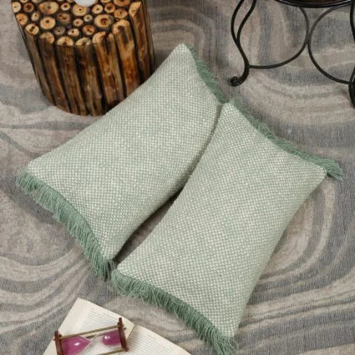 Classic Checkered Cotton Cushion Cover: An Epitome of Elegance