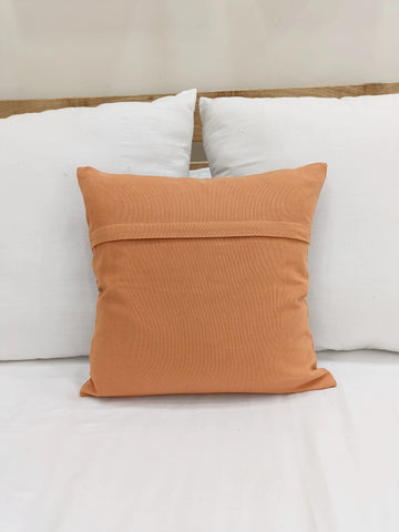 Pumpkin Spice Embroidered Cushion Cover