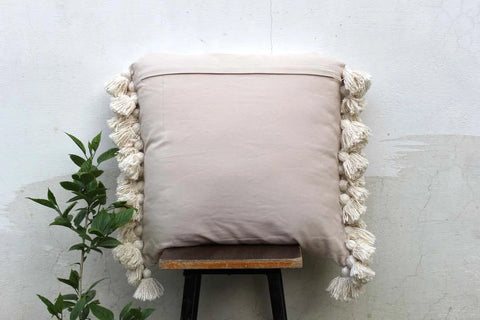 Decorative Tassels Chenille Cushion Cover