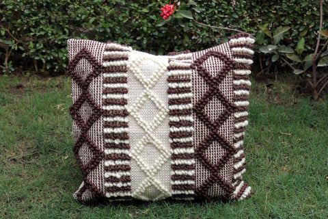 Handwoven Boho Cotton Cushion Cover