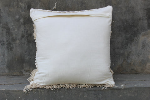 Boho fringe handwoven  cushion cover