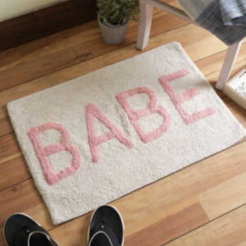 Babe Hand Tufted Cotton Bath Mat - Premium Absorbent Bathroom Rug