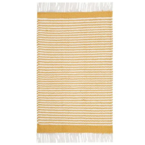 Handmade Boho Yellow Cotton Table Placemats: Urban Adorn