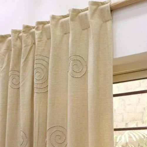 Custom Chenille Curtain: Embroidered Home Elegance