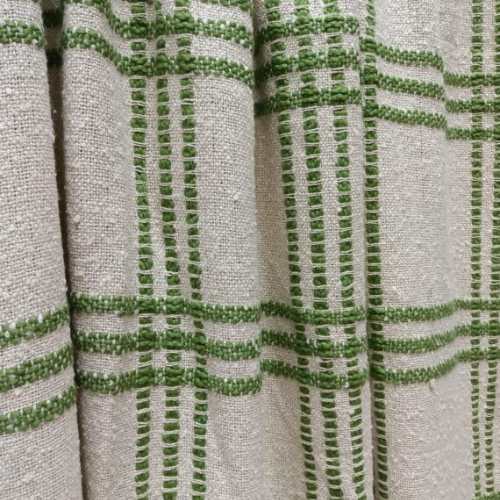 Cotton Boucle Green Throw Blanket | Urban Adorn