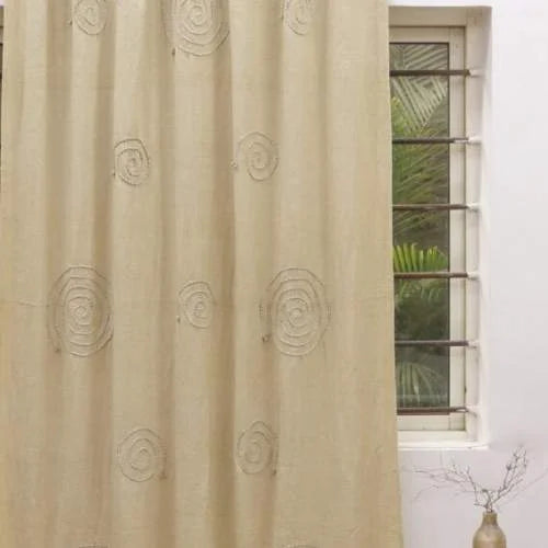 Custom Chenille Curtain: Embroidered Home Elegance