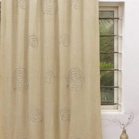 Custom Chenille Curtain: Embroidered Home Elegance