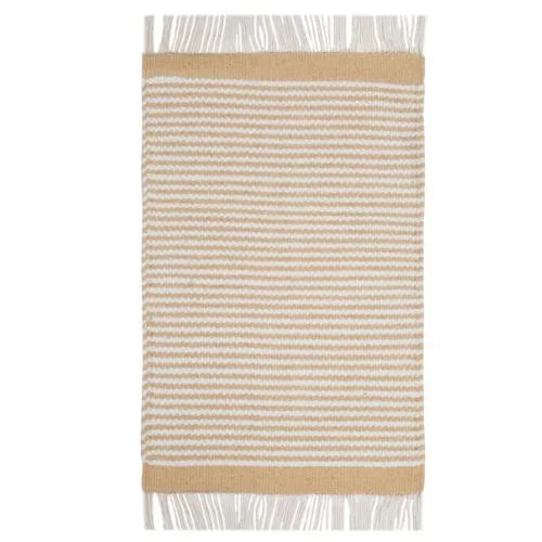 Set of 4 Handcrafted Beige Cotton Table Mats - Premium Decor