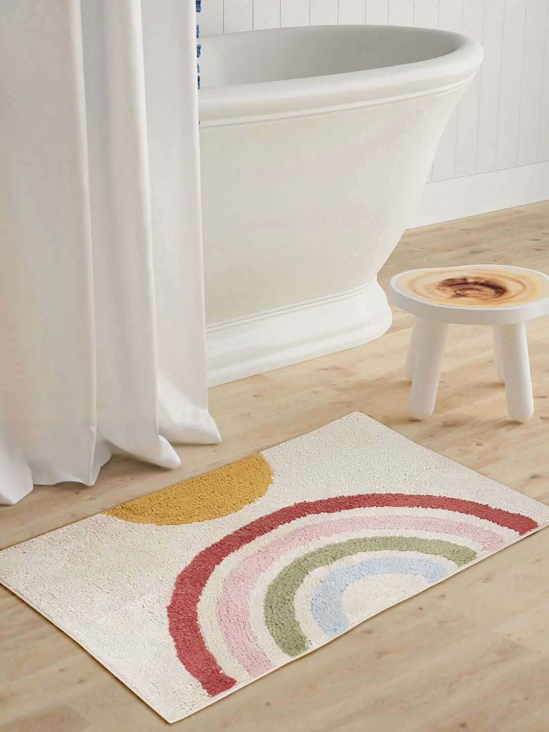 Rainbow Bath Mat Tufted Bath Rug