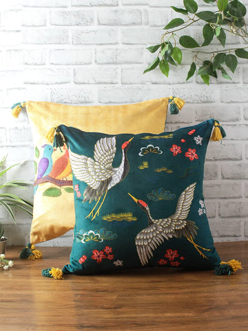 Digital Print reversible velvet cushion cover