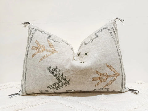 Natural Handmade Boho Linen Cushion Cover