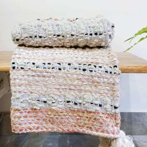 Decorative Handmade Cotton Throw Blanket