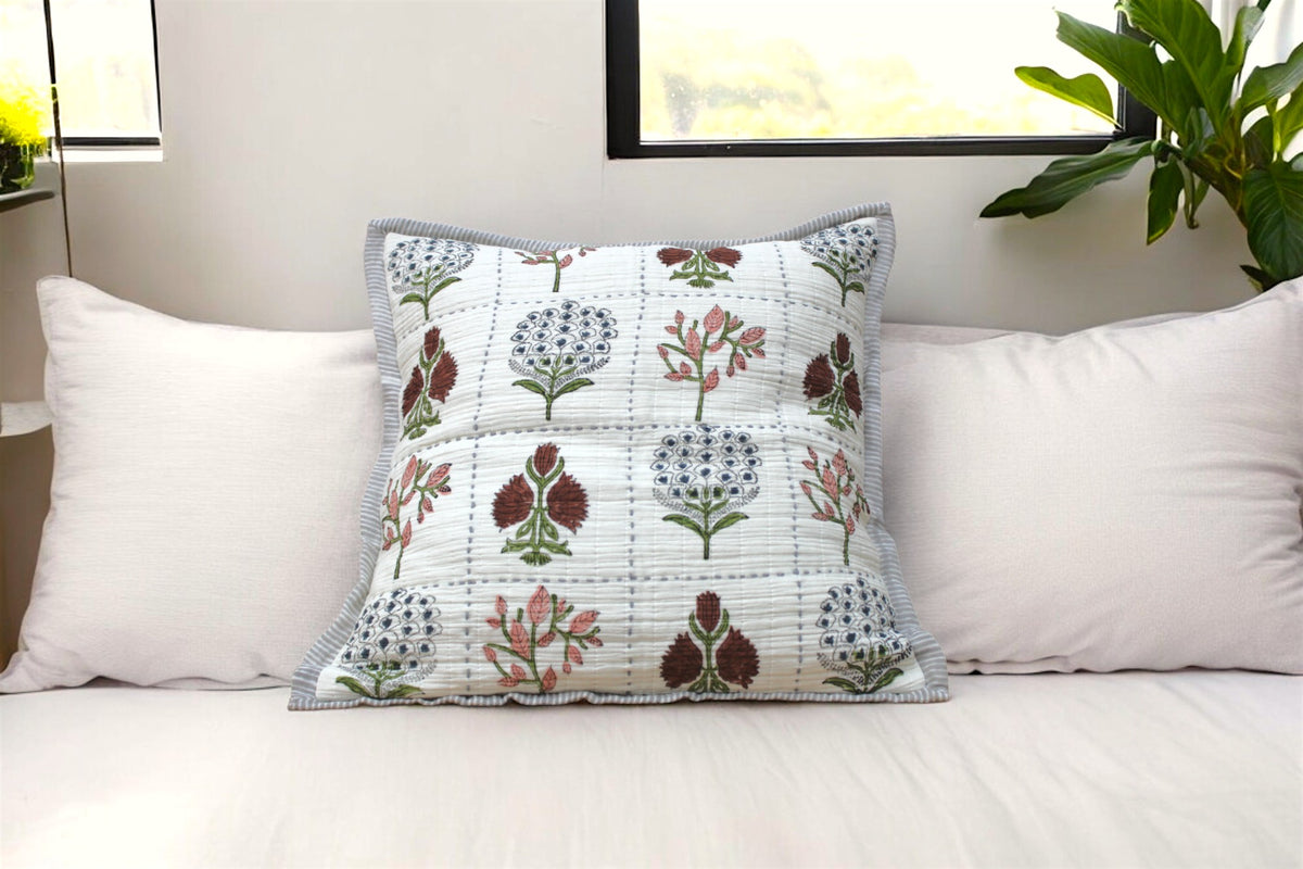 Natural Muslin Cotton Cushion Cover