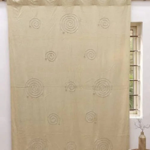 Custom Chenille Curtain: Embroidered Home Elegance