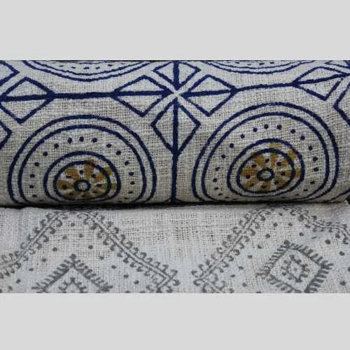 Hand Block Printed Cotton Handmade Throw