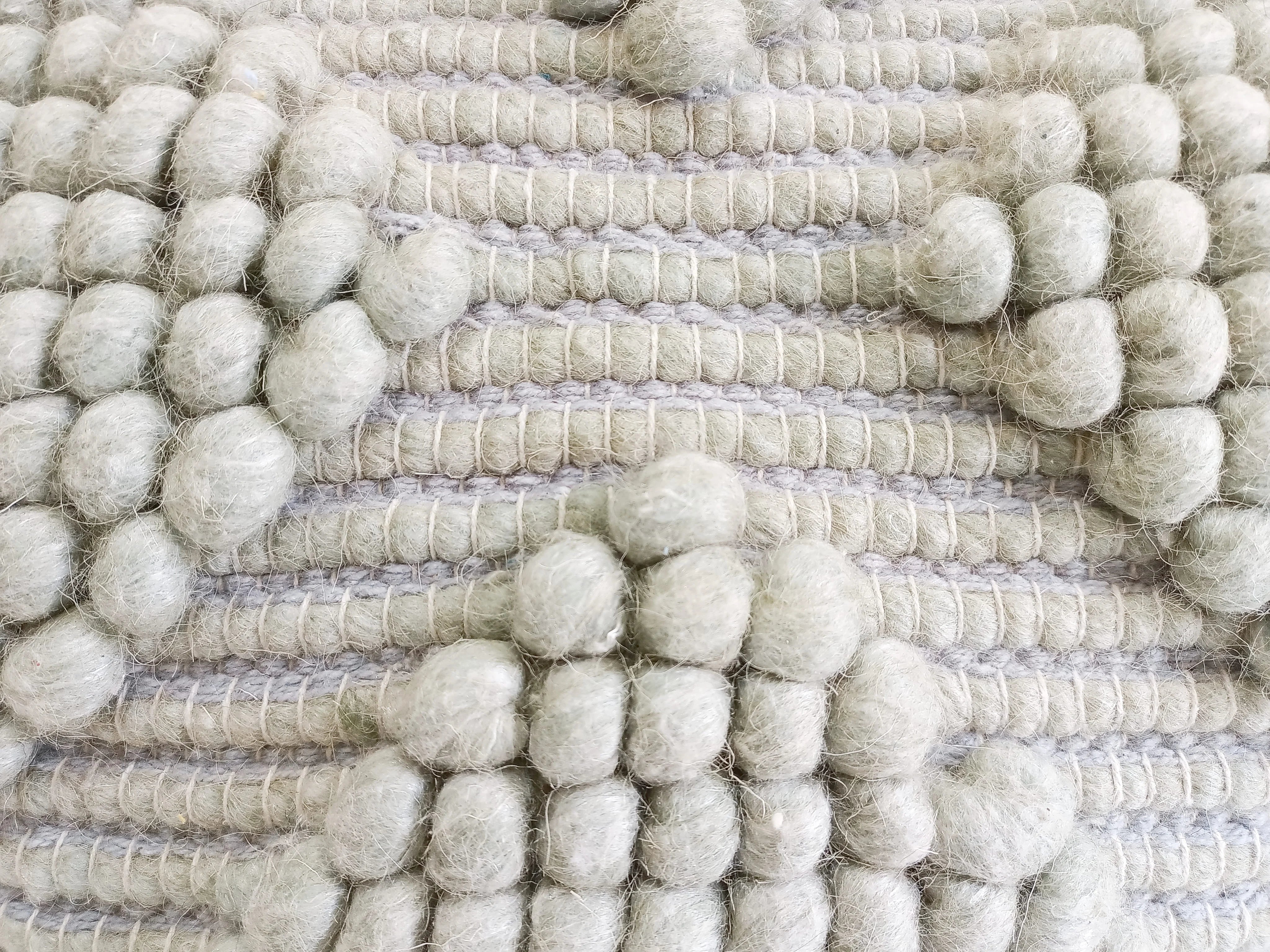 Pale Green Cotton & Wool Cushion Cover