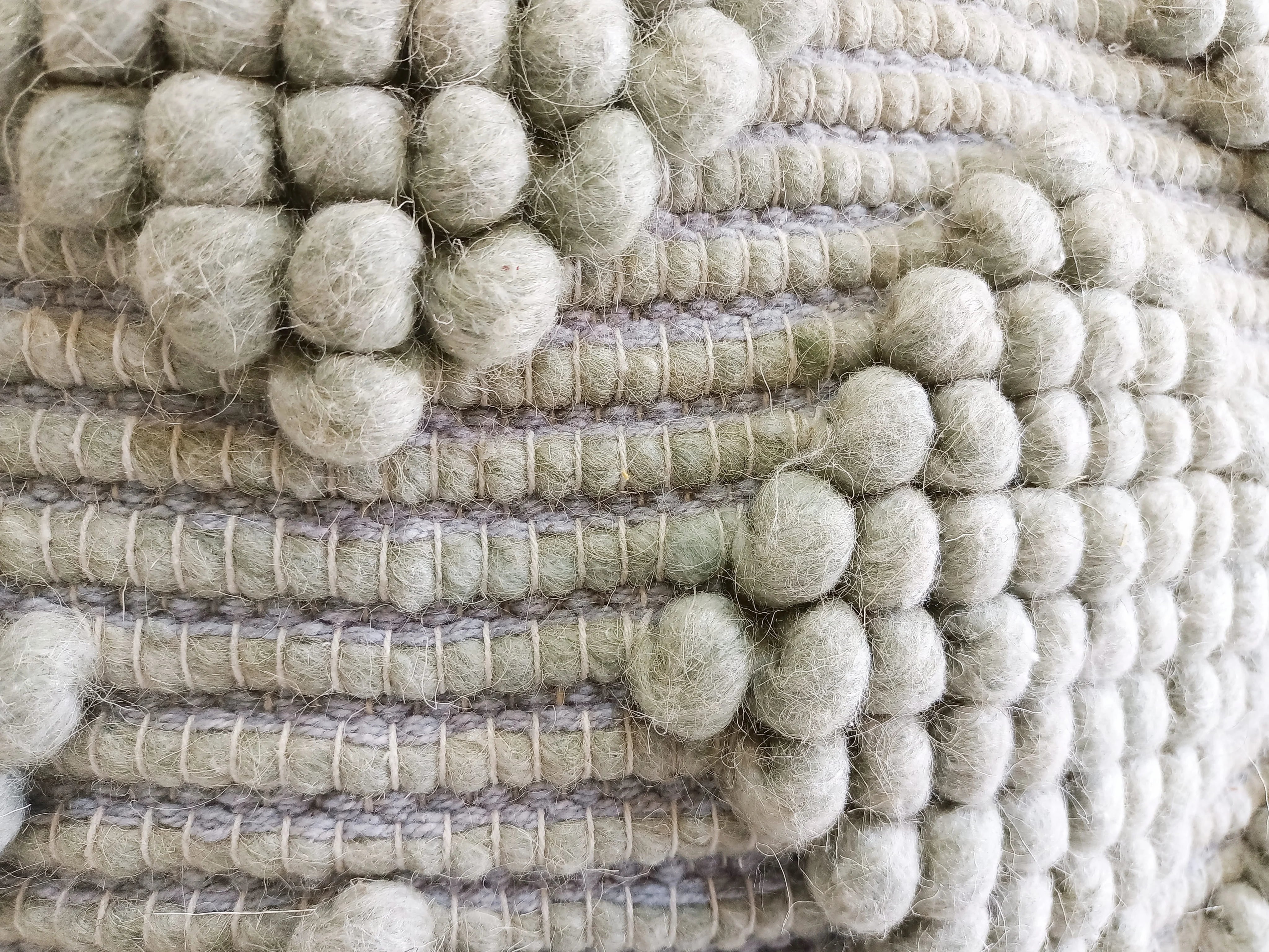 Pale Green Cotton & Wool Cushion Cover