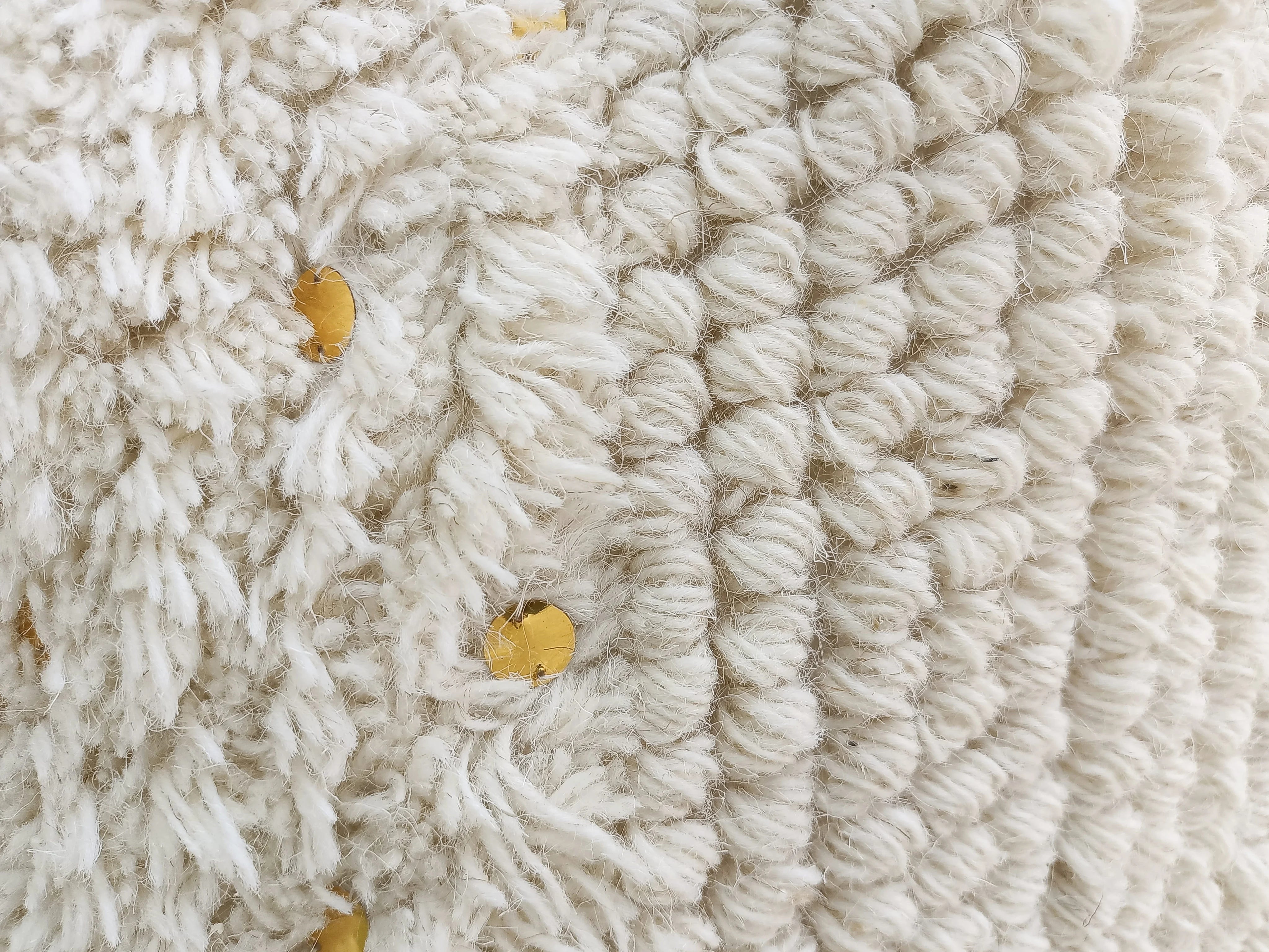 Ivory Handmade 100% Wool Cushion Cover