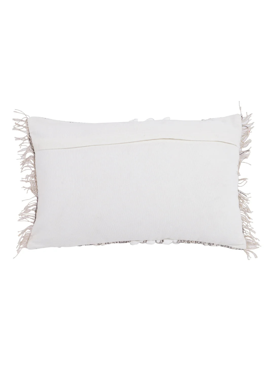 Ivory & Grey Cotton/Wool Cushion Cover