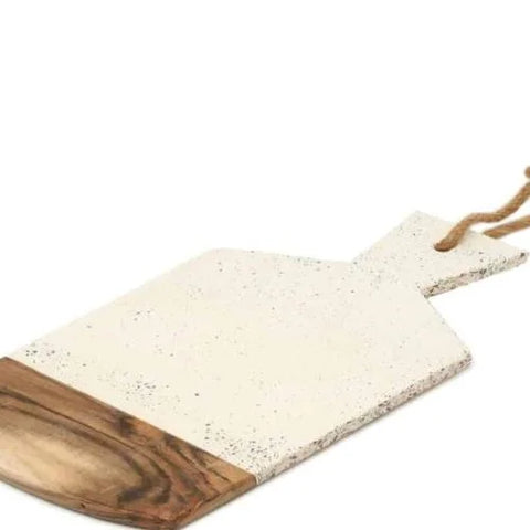 Marble and Wood Chopping Board | Elegant Kitchen Essential