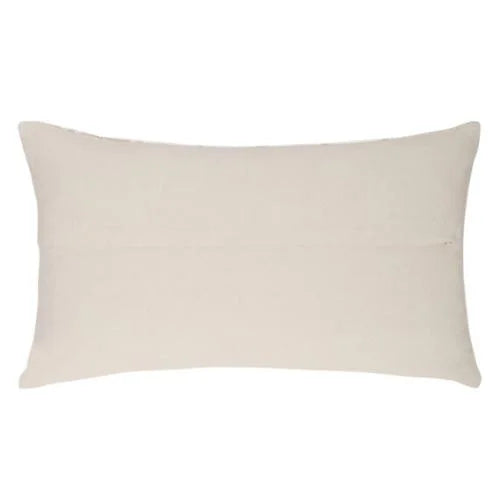 White & Beige Classic Striped Lumbar Cushion Cover: Urban Adorn