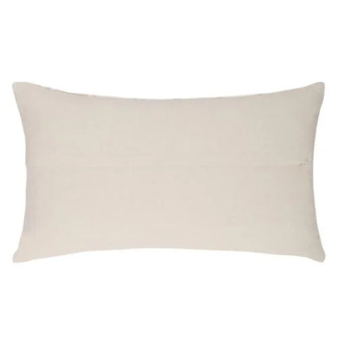 White & Beige Classic Striped Lumbar Cushion Cover: Urban Adorn