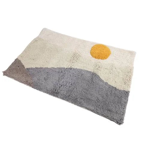 Sun Rising Landscape Bathmat - Cotton Crafted Morning Serenity