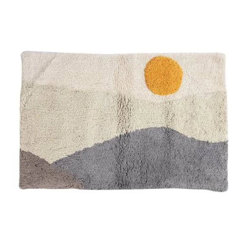 Sun Rising Landscape Bathmat - Cotton Crafted Morning Serenity