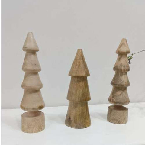 Artisanal Christmas Trio: Set of 3 Wooden Christmas Items