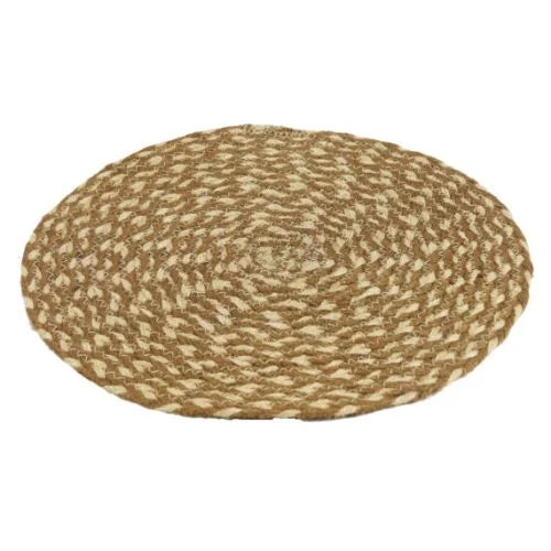 Rustic Round Jute Placemats: Sustainable Dining Decor
