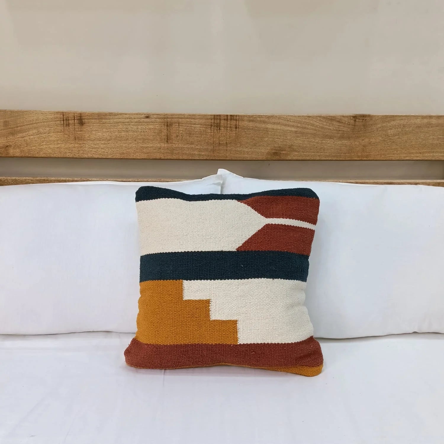 Hand loom Boho Square Cushion Cover