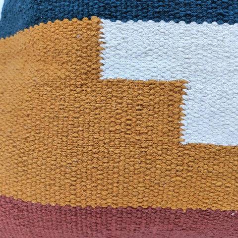 Hand loom Boho Square Cushion Cover