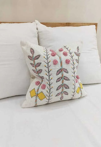 Decorative handmade Embroidered Cushion Cover