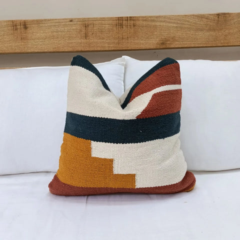 Hand loom Boho Square Cushion Cover