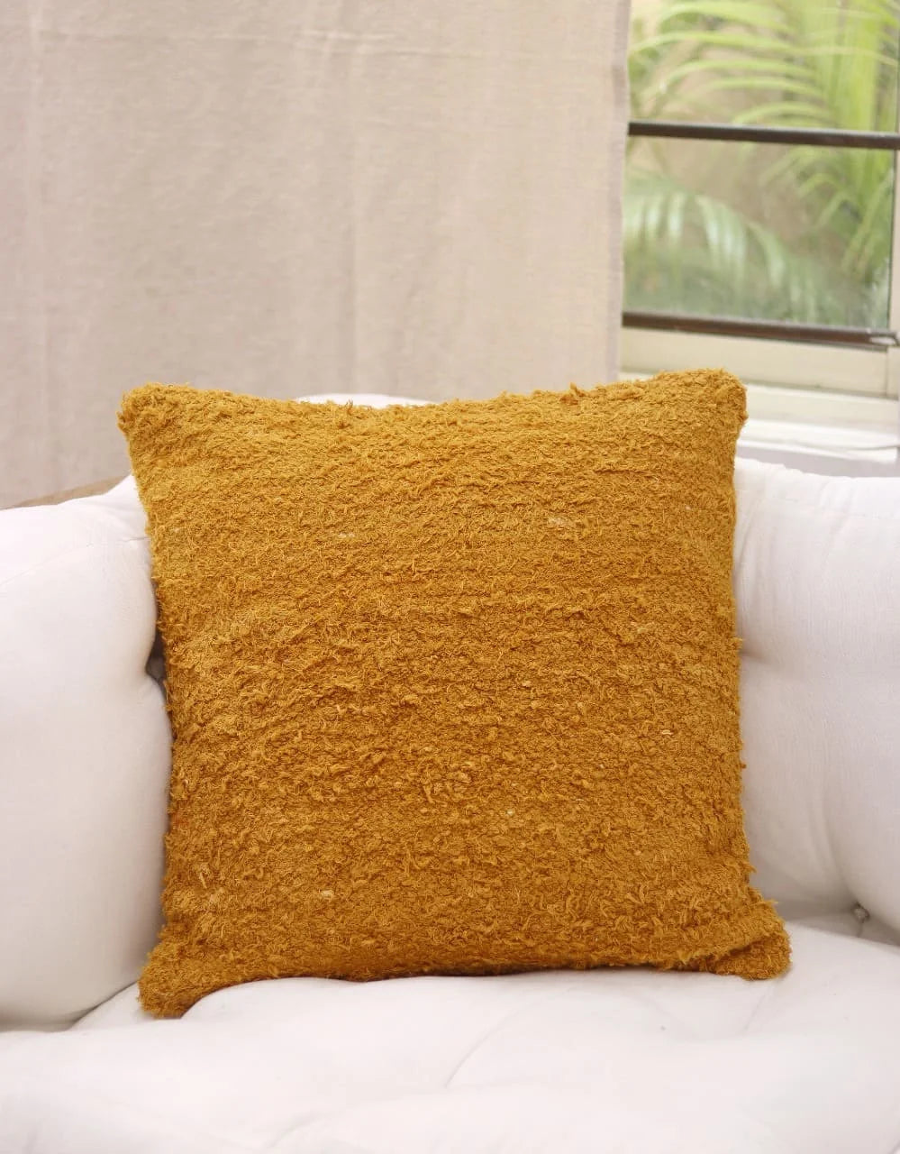 Woven cotton cushion cover throw cushion cover