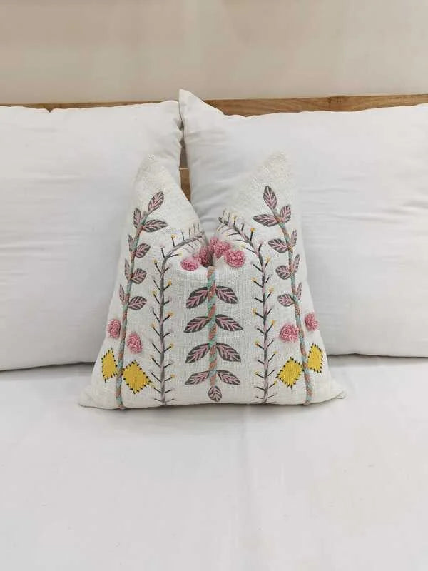 Decorative handmade Embroidered Cushion Cover