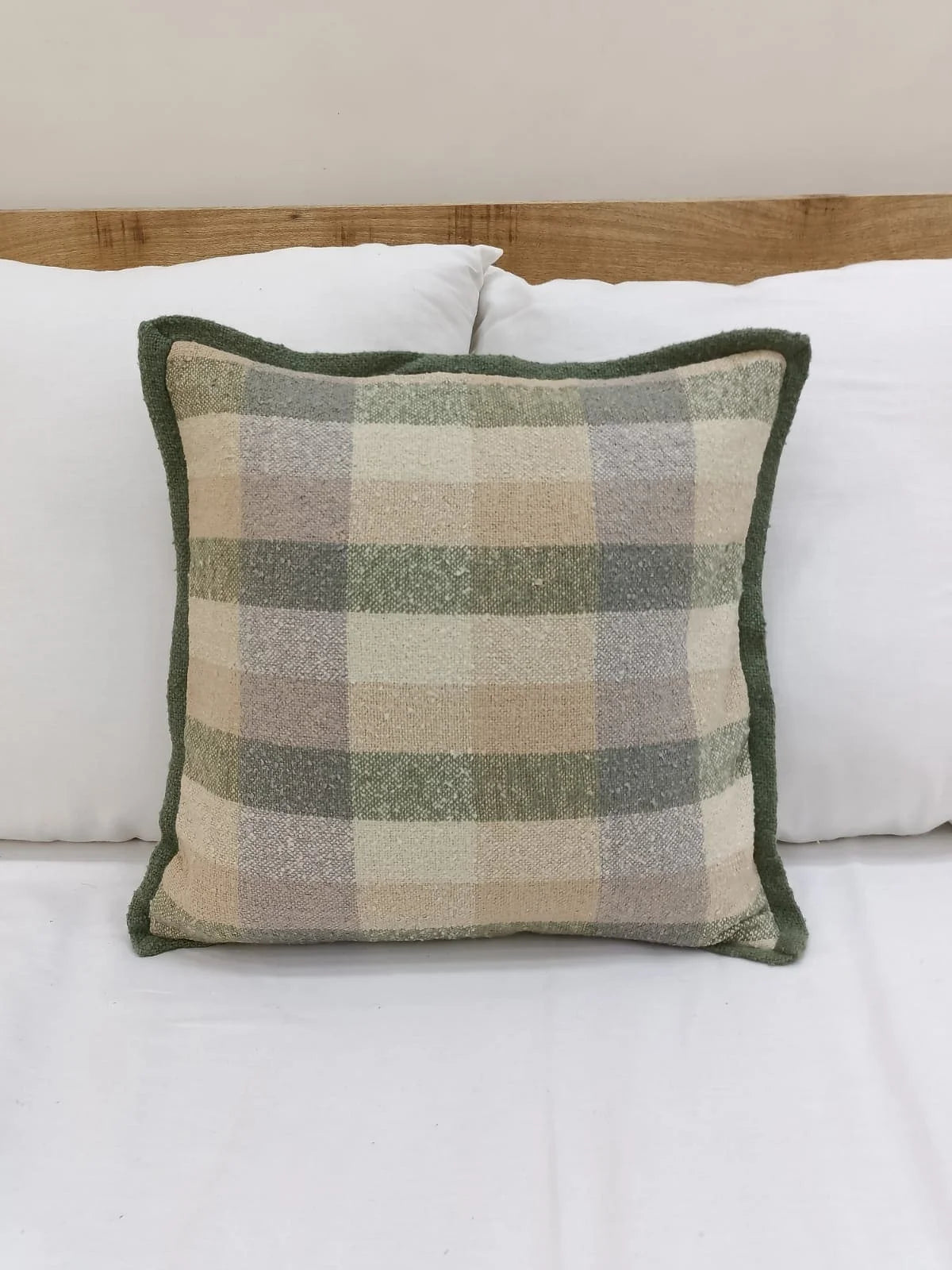 Check Pattern Cotton Cushion Cover