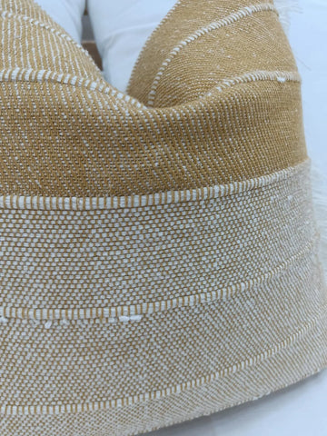 Textured Boho fringes  Cotton Cushion Cover